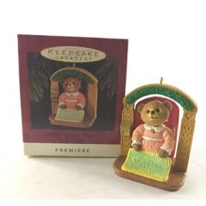 Hallmark Keepsake Ornament 1993 Your Always Welcome Bear Tender Touches Signed